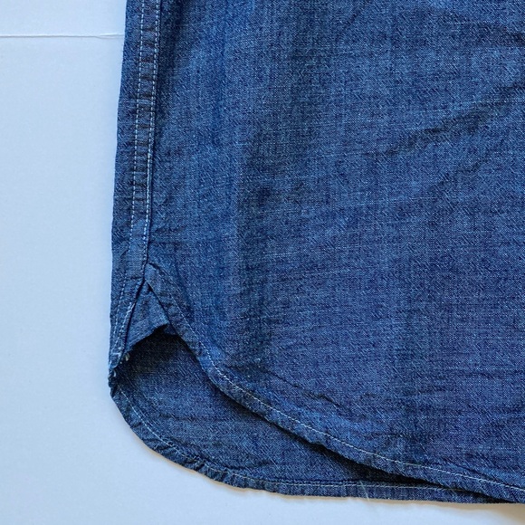 Well Made Non Stock 1942 Model Workwear Retro Button up Chambray shirt Amekaji - Picture 6 of 13